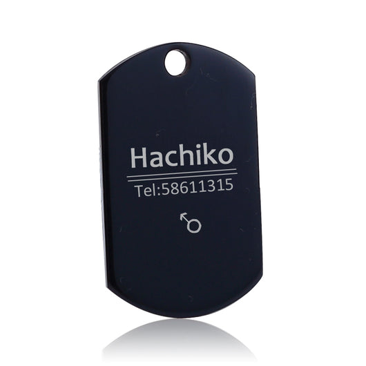 Placa de Identificación para Mascotas en Acero Titanio con Grabado Personalizado - Image 7