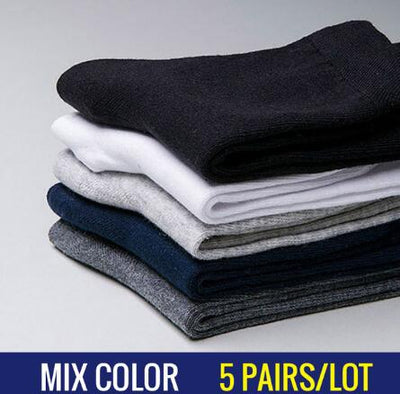 Pack 5 Pares de Calcetines Ejecutivos para Hombre en Algodón Premium - Negros y Blancos - Image 5