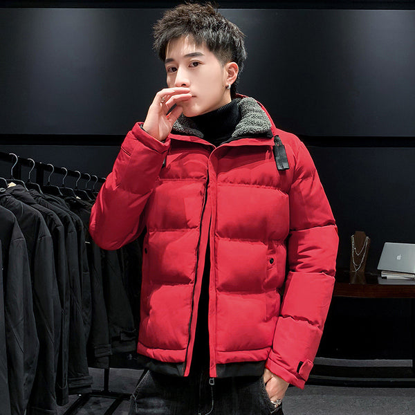 Chamarra Hoodie Acolchada Juvenil Estilo Coreano