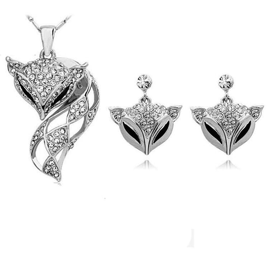 Conjunto de Collar y Aretes Zorro Elegante - Image 3