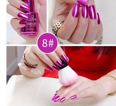 Esmalte de Uñas Efecto Espejo Plateado - Image 6