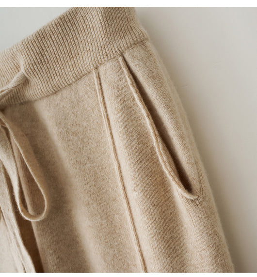 Pantalones de Lana Pura Cintura Alta Invierno - Harem Rectos Abrigados - Image 17