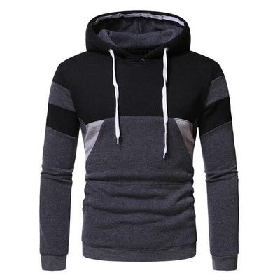 Sudadera Holgada con Combinación de Colores para Hombre
