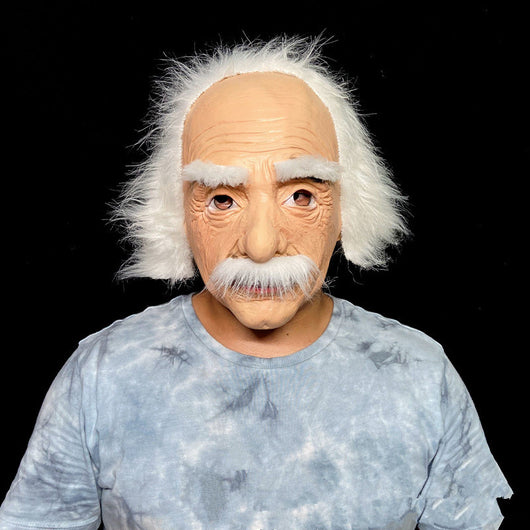 Máscara de Anciano con Cabello Blanco y Barba para Halloween - Image 25
