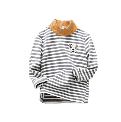 Camiseta Térmica Infantil de Cuello Alto - Algodón Puro para Niños y Niñas - Image 14