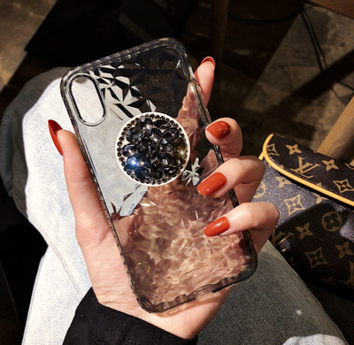 Funda Transparente con Soporte de Diamantes para iPhone XS Max, 6s Plus y Modelos Apple - Image 6