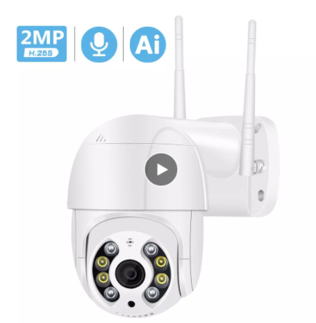 Cámara de Vigilancia WiFi Inteligente con Doble Iluminación y Almacenamiento en la Nube