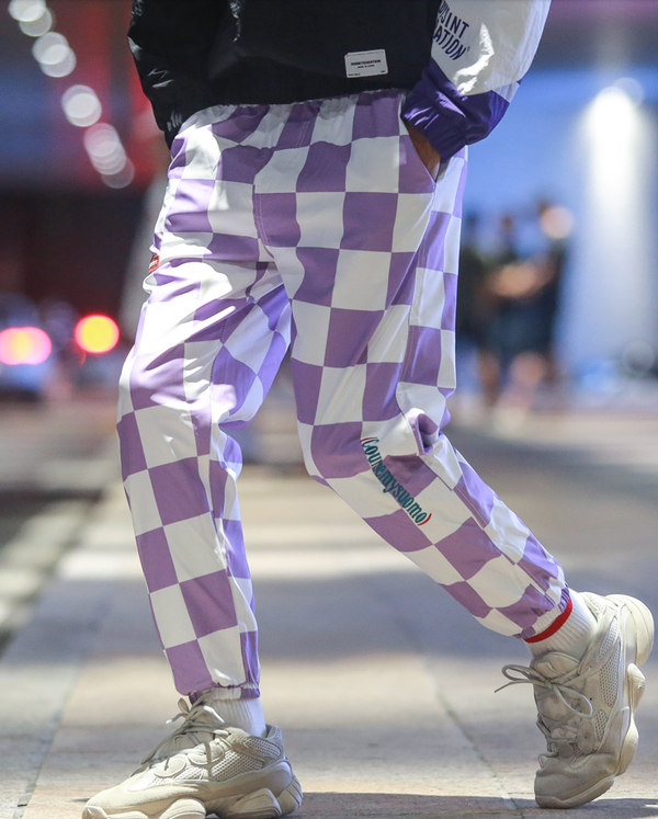 Pantalones Overol Hombre Lattice Nuthink - Estilo Harajuku Suelto con Múltiples Bolsillos