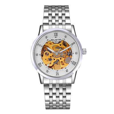 Reloj Automático de Negocios para Hombre Acero Inoxidable Resistente al Agua - Image 9