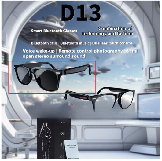 Gafas Inteligentes AI con Llamadas Bluetooth y Control Táctil D13 - Image 6