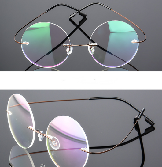 Gafas Retro Sin Marco de Titanio Super Elásticas - Image 3