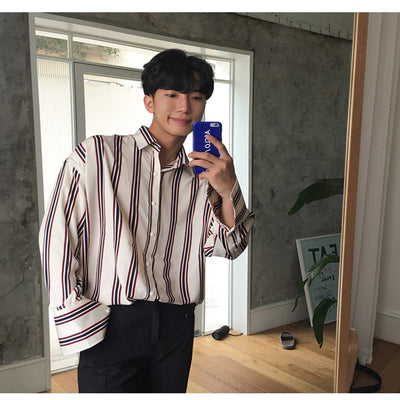 Camisa de Rayas Verticales para Hombre - Image 3