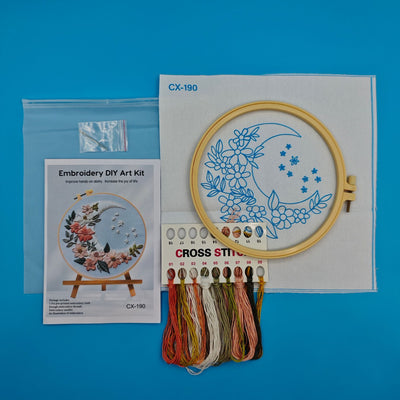 Kit Completo de Bordado DIY - Mariposas, Libélulas y Hojas Plateadas - Image 12