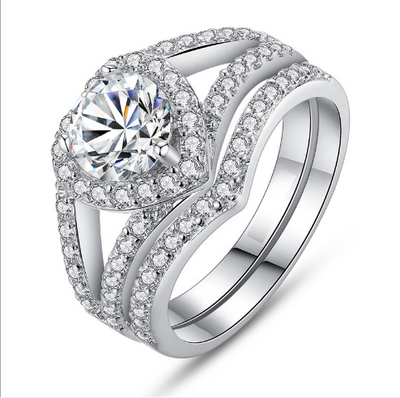 Anillo de Diamante en Forma de Corazón - Image 13