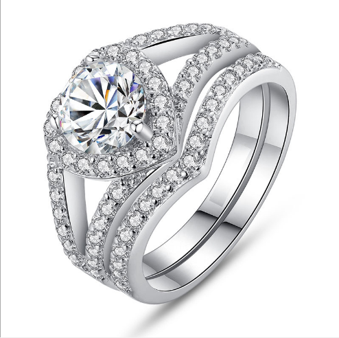 Anillo de Diamante en Forma de Corazón - Image 13