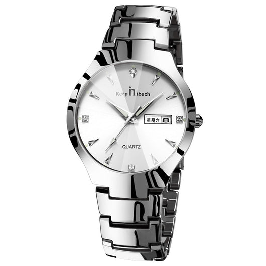 Reloj de Pareja Luminoso con Calendario - Cuarzo Elegante - Image 10
