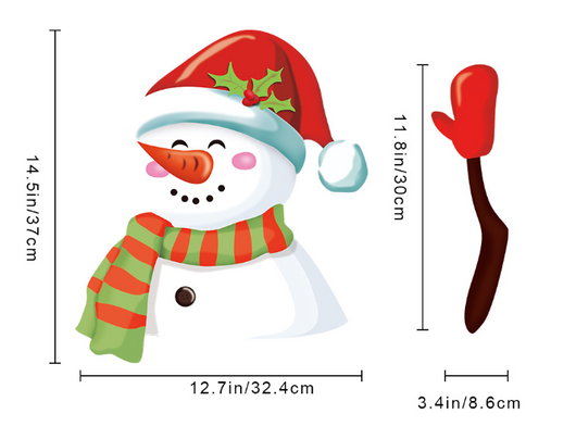 Pegatinas Navideñas Santa Claus para Parabrisas y Limpiaparabrisas - Image 30