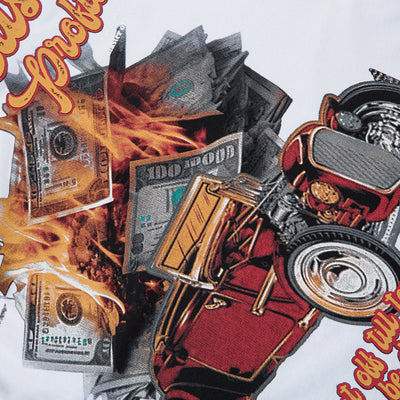 Playera Hombre Estampado Billete Flame - Image 3