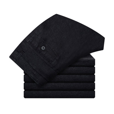 Pantalones Vaqueros Clásicos para Hombre Otoño Invierno - Corte Recto Cómodo - Image 6