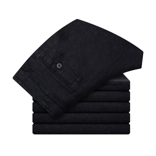 Pantalones Vaqueros Clásicos para Hombre Otoño Invierno - Corte Recto Cómodo - Image 6