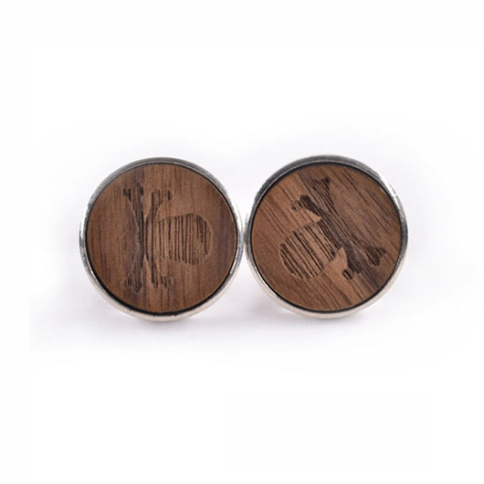 Gemelos Franceses de Madera Redonda - Elegancia Clásica - Image 6