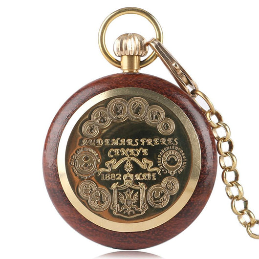 Reloj de Bolsillo Caoba Clásico - Image 7