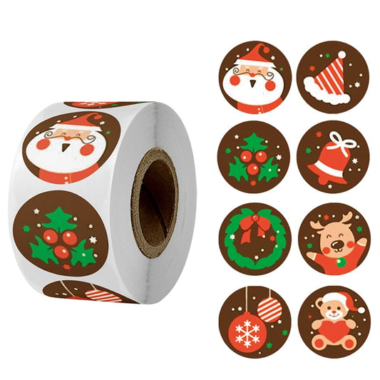 Etiquetas Adhesivas Decorativas Navideñas Premium