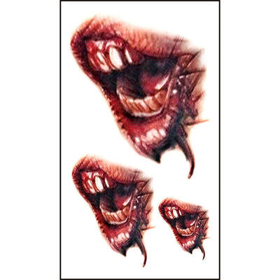 Pegatina de Tatuaje de Herida de Halloween - Image 8