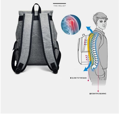 Mochila Inteligente con Carga USB para Laptop - Diseño Moderno Unisex - Image 12