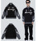 Traje de Motociclismo Retro Street Racing con Letras Minimalistas