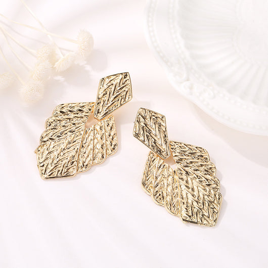 Aretes de Hoja Esmerilada Personalizados - Image 2