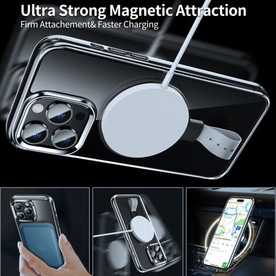 Funda Magnética Transparente con Anillo Giratorio y Soporte Ajustable - Image 24