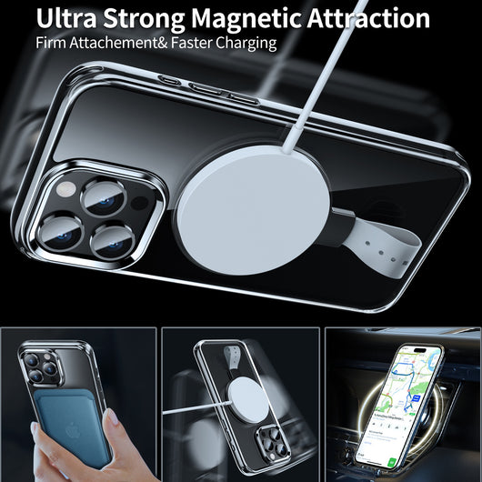 Funda Magnética Transparente con Anillo Giratorio y Soporte Ajustable - Image 24