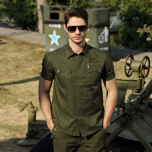 Camisa Militar Casual para Hombre - Image 2