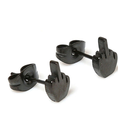 Aretes Dedo Medio - Joyería Alternativa Audaz - Image 6