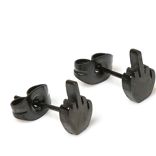 Aretes Dedo Medio - Joyería Alternativa Audaz - Image 6