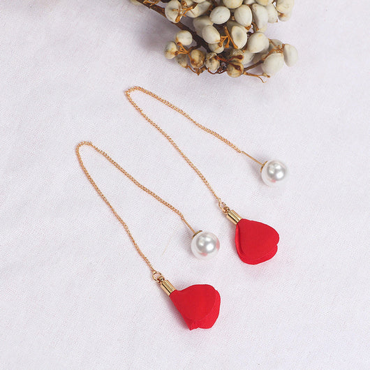 Aretes de Perla con Borlas Elegantes - Image 14