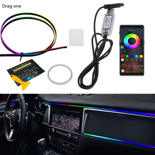 Barra LED Ambiental Oculta para Auto - Iluminación Personalizada - Image 9