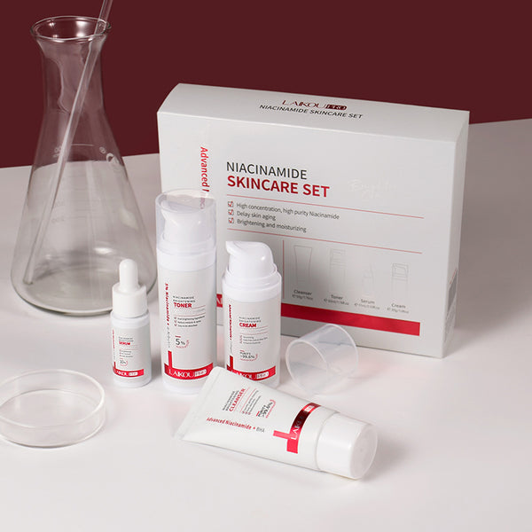 Set de 4 Productos Nicotinamida para Hidratación y Belleza