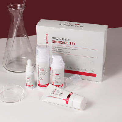 Set de 4 Productos Nicotinamida para Hidratación y Belleza
