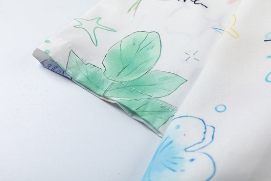 Camisa para Hombre con Estampado de Flores y Mariposas Graffiti - Image 16