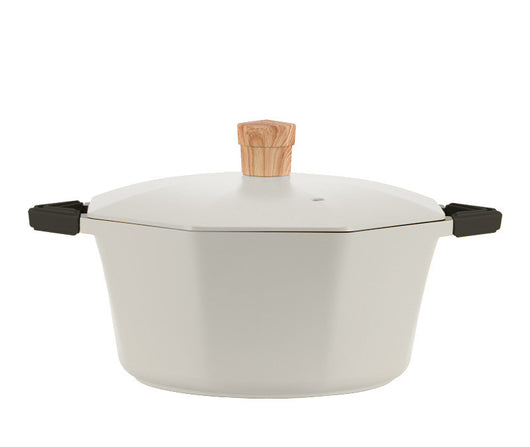 Wok Octagonal de Piedra Maifan Antiadherente Premium - Image 2