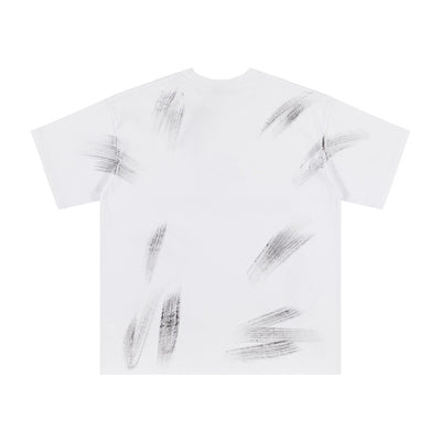 Camisa de Manga Corta con Estampado Artístico Splash-Ink para Hombre - Image 2