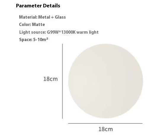 Lámpara de Pared Minimalista de Diseño en Vidrio Esférico - Image 8
