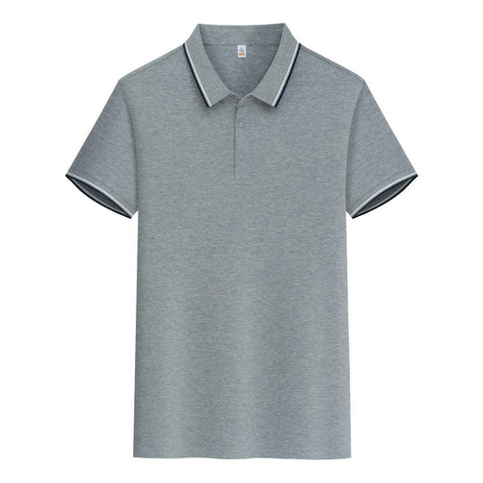 Polo de Algodón Puro Business Casual con Solapa - Manga Corta - Image 5
