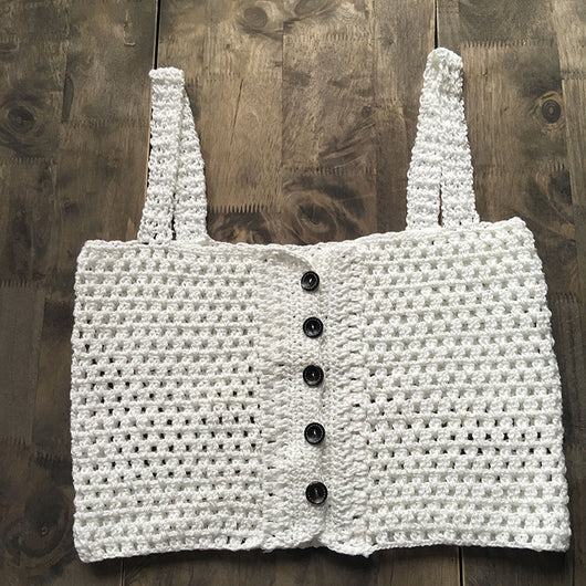 Bikini Top Tejido Artesanal con Protección Solar y Escote Hueco - Image 18