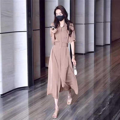 Vestido Camisero Elegante con Cintura Definida - Image 2
