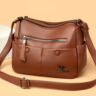 Bolso de Cuero Suave para Mamá - Diseño Minimalista y Versátil - Image 2
