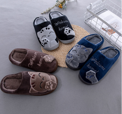 Pantuflas de Invierno Gato de la Suerte - Algodón Cómodo para Casa - Image 8