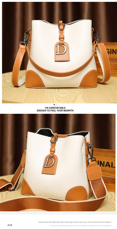 Bolso de Cuero Retro Estilo Bucket - Bandolera Suave y Versátil - Image 8